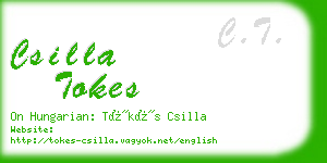 csilla tokes business card